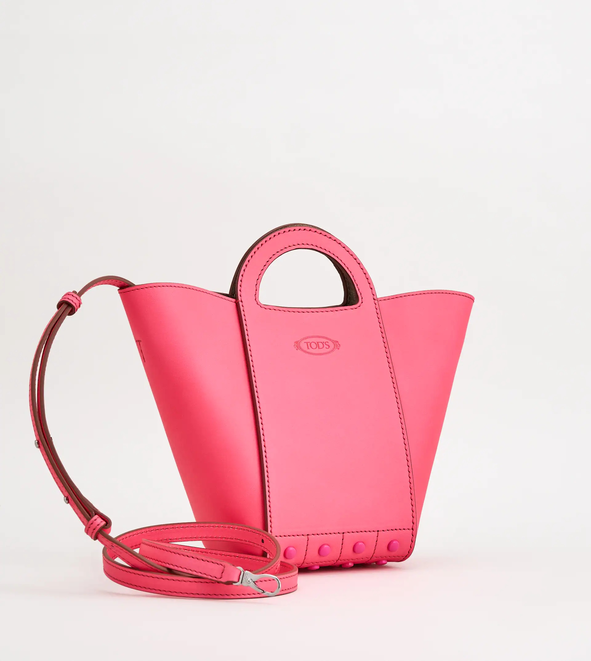 TOD'S GOMMINI SHOPPING BAG MINI - PINK - 3