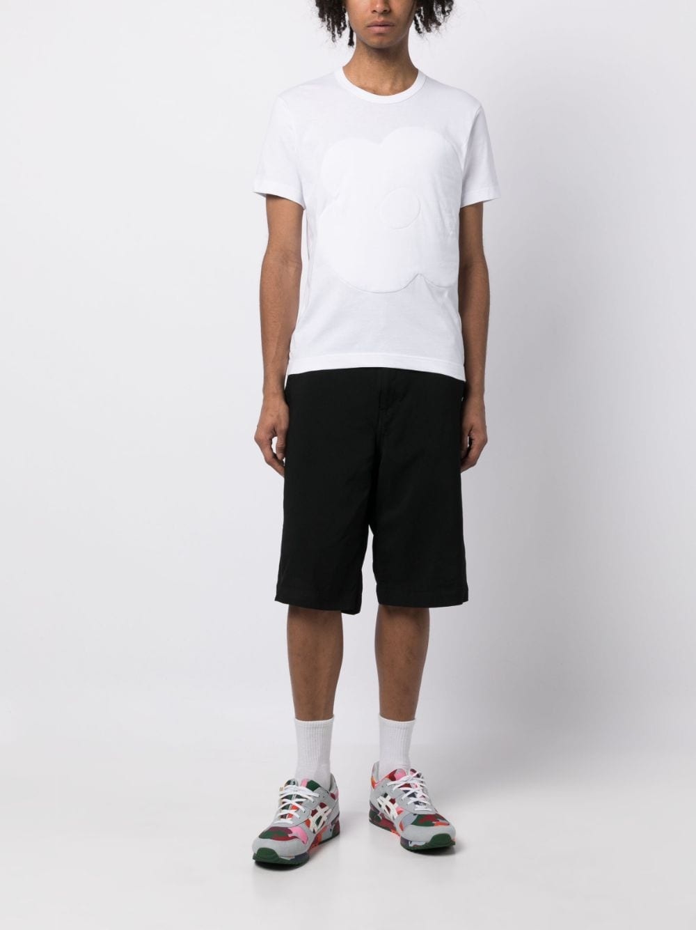 embossed-detail cotton T-shirt - 2