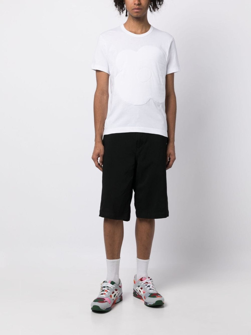 Comme des Garçons SHIRT embossed-detail cotton T-shirt outlook