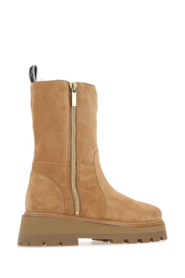 Camel suede Bayu ankle boots - 3