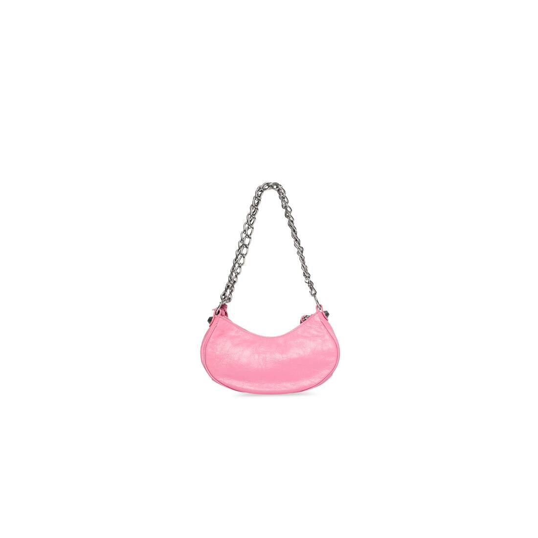 Women's Le Cagole Xs Shoulder Bag With Chain  in Pink - 3