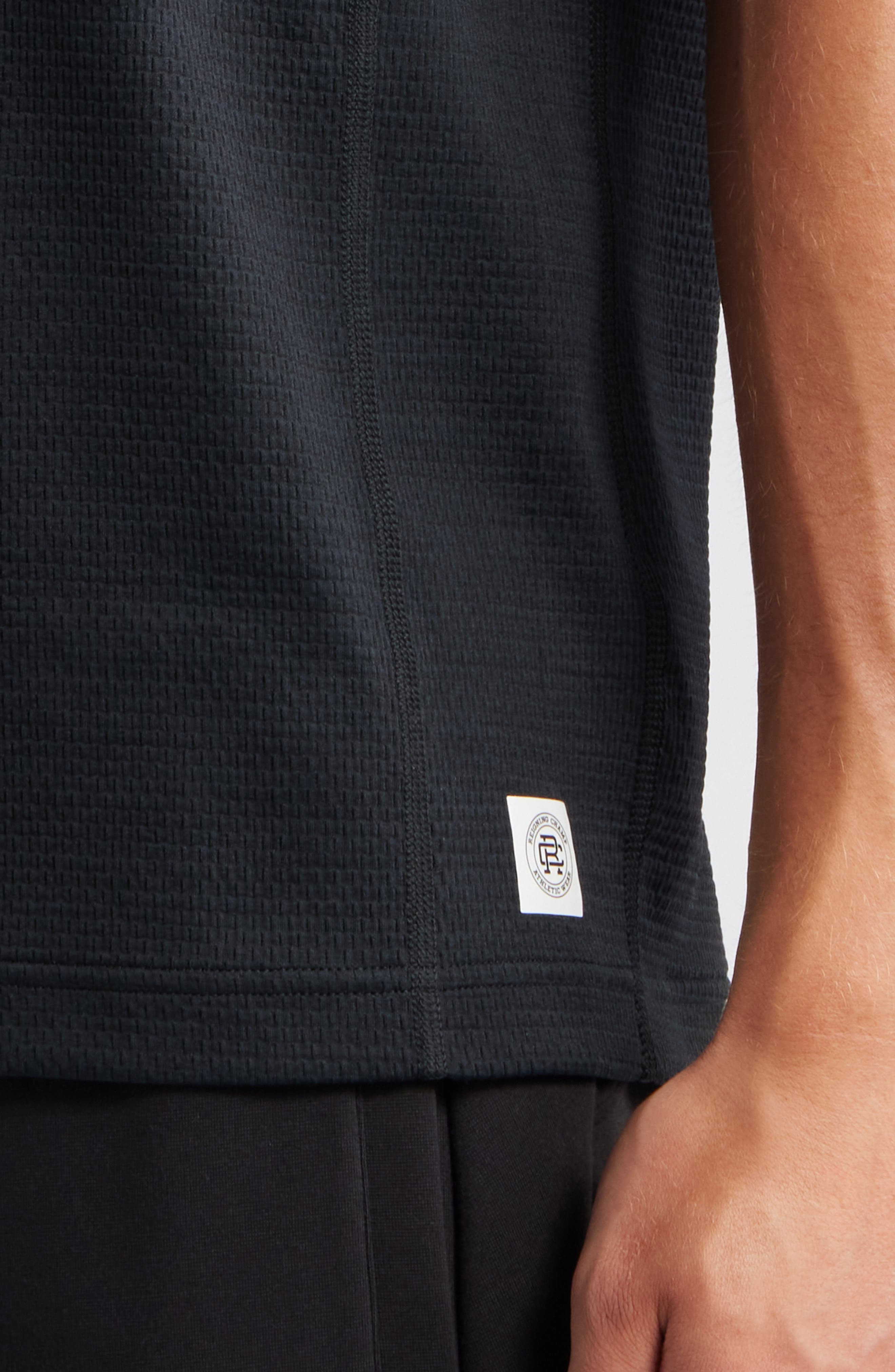 Reigning Champ Solotex® Mesh Tiebreak Performance T-Shirt in Black at Nordstrom - 4