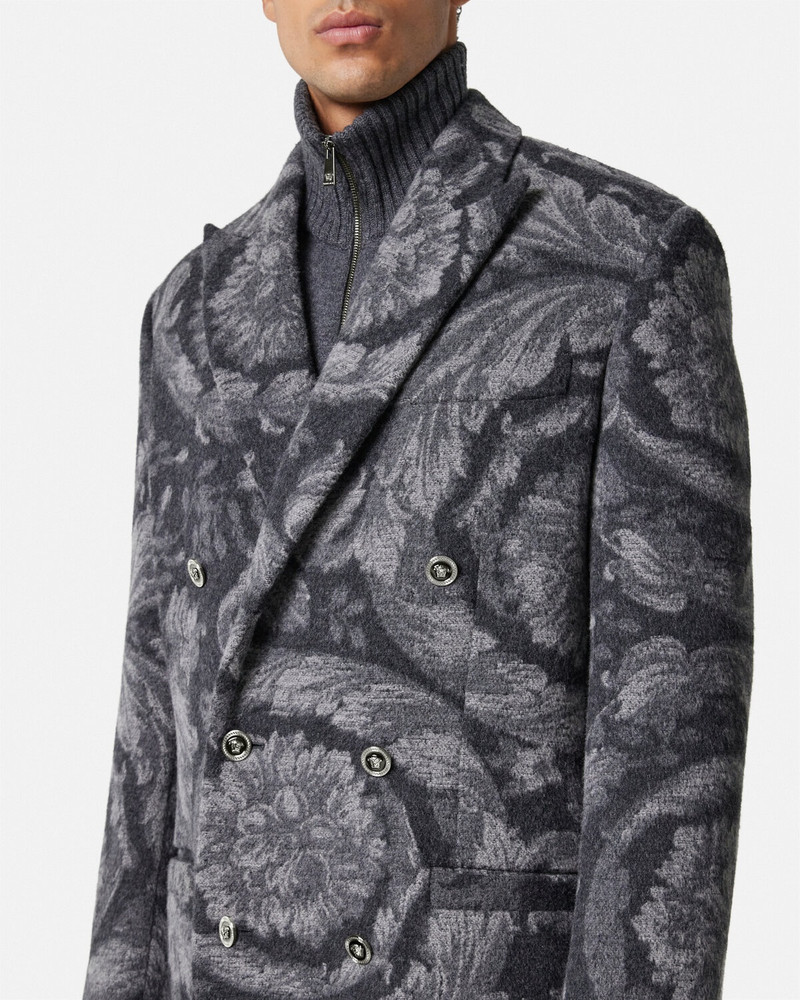 Barocco Cashmere-Blend Long Coat 3