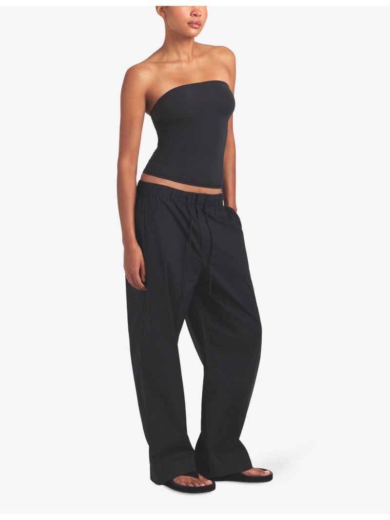 SKIMS Straight-Leg Elasticated-Waist Stretch-Cotton Trousers outlook