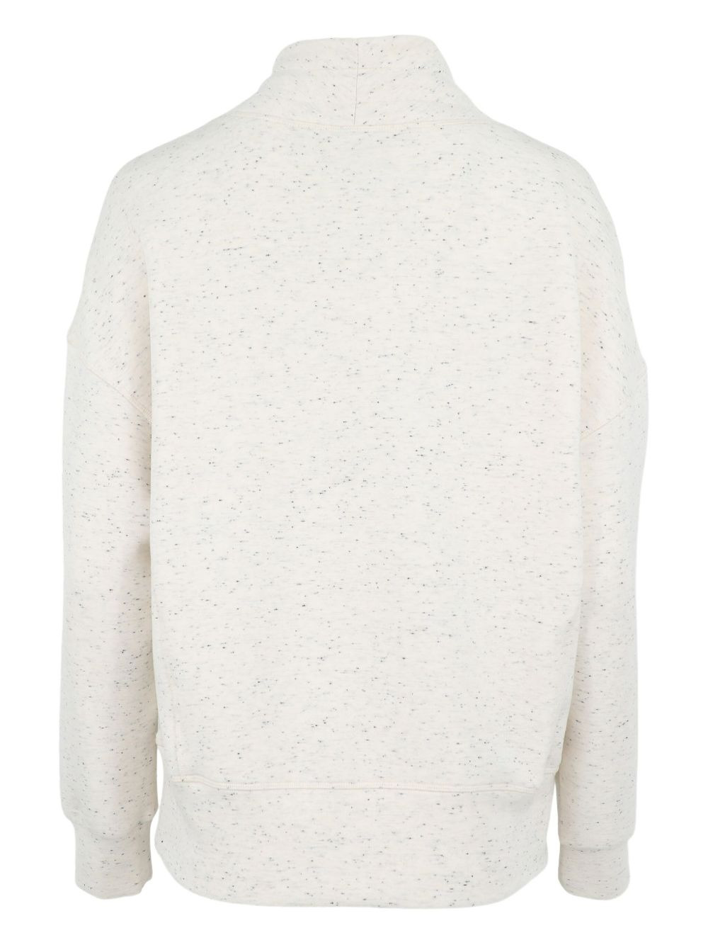 flecked drawstring sweatshirt - 2