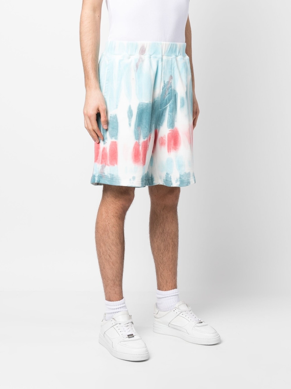 distressed-effect cotton shorts - 3
