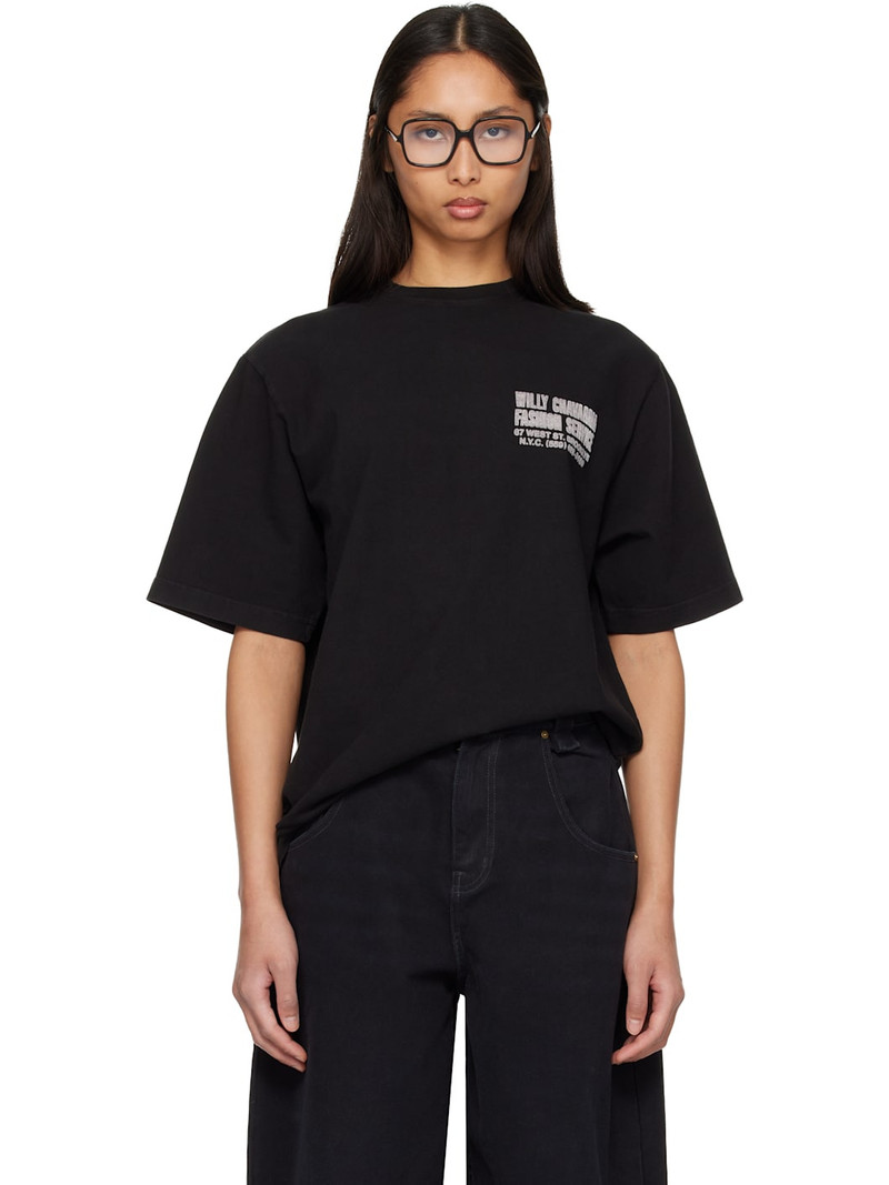 Black 'Fashion Services' Standard T-shirt 1