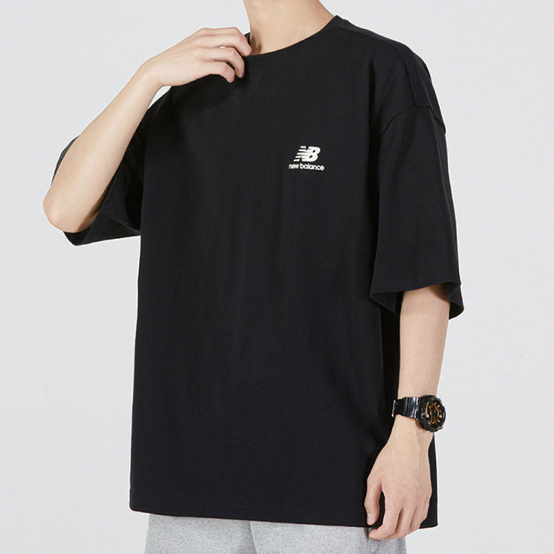 New Balance New Balance Logo T-Shirt 'Black' AMT22392-BK outlook