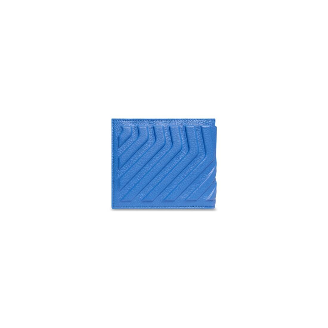 Men's Car Square Folded Wallet  in Blue - 2