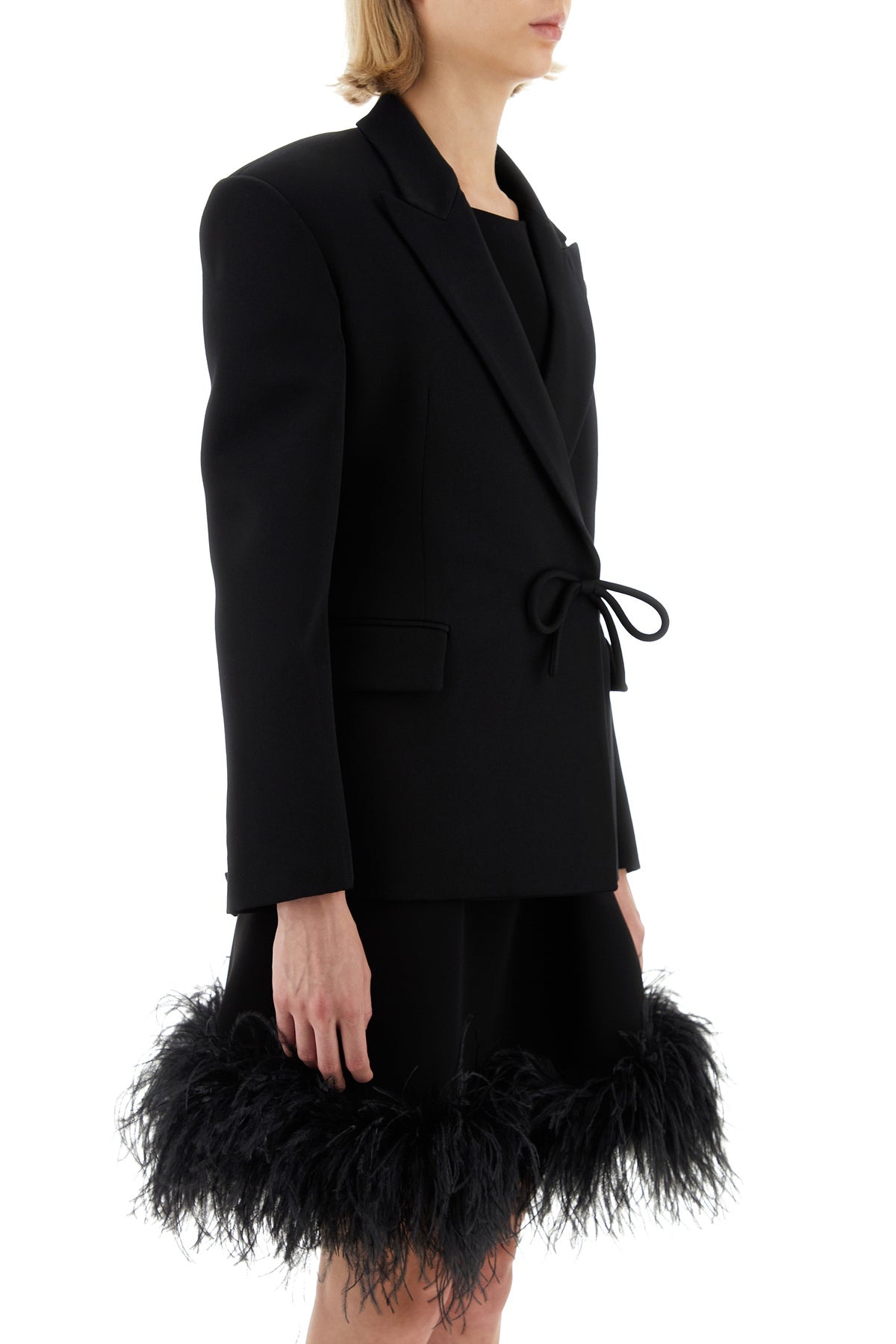 Black wool blazer - 3