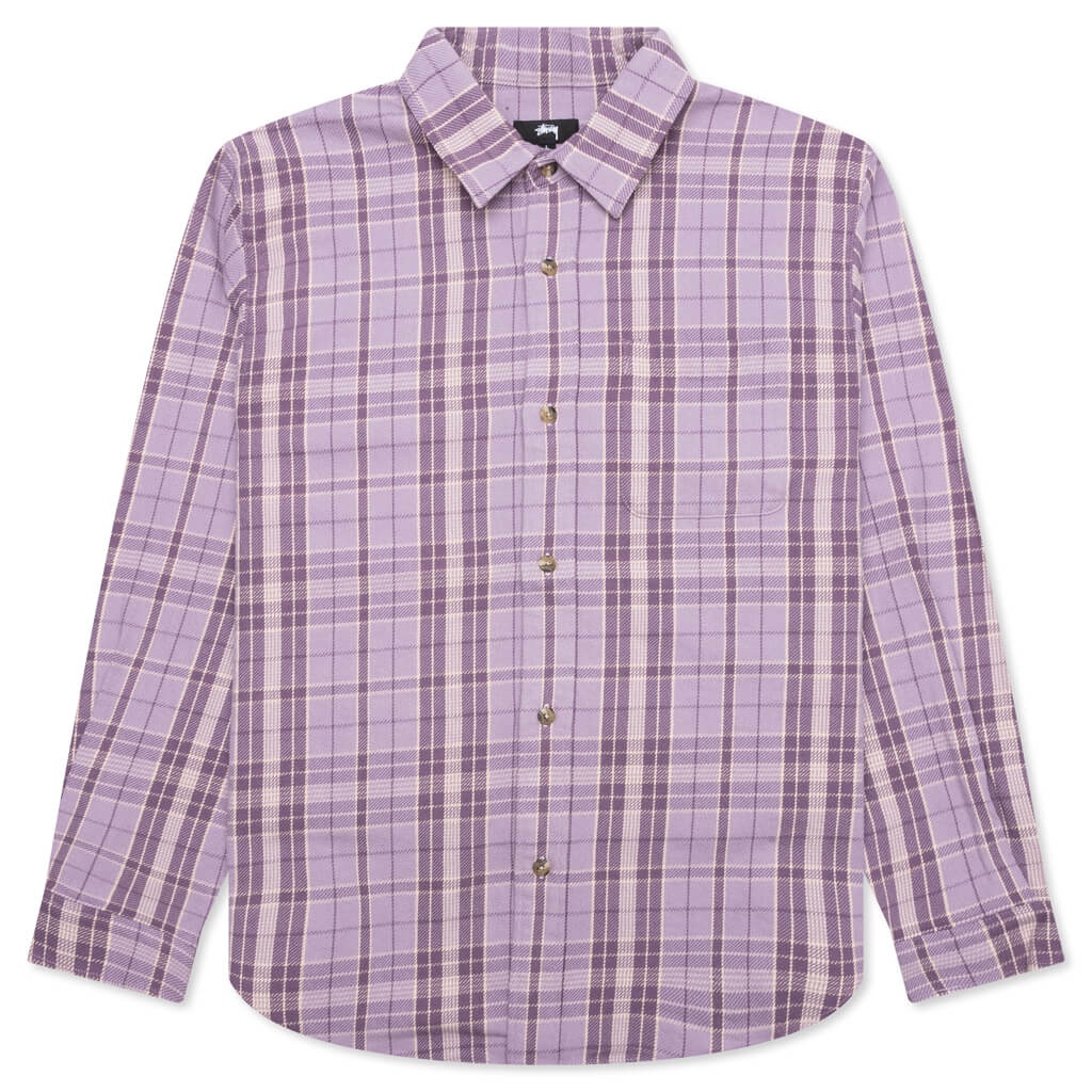 STONES PLAID SHIRT - LAVENDER - 1