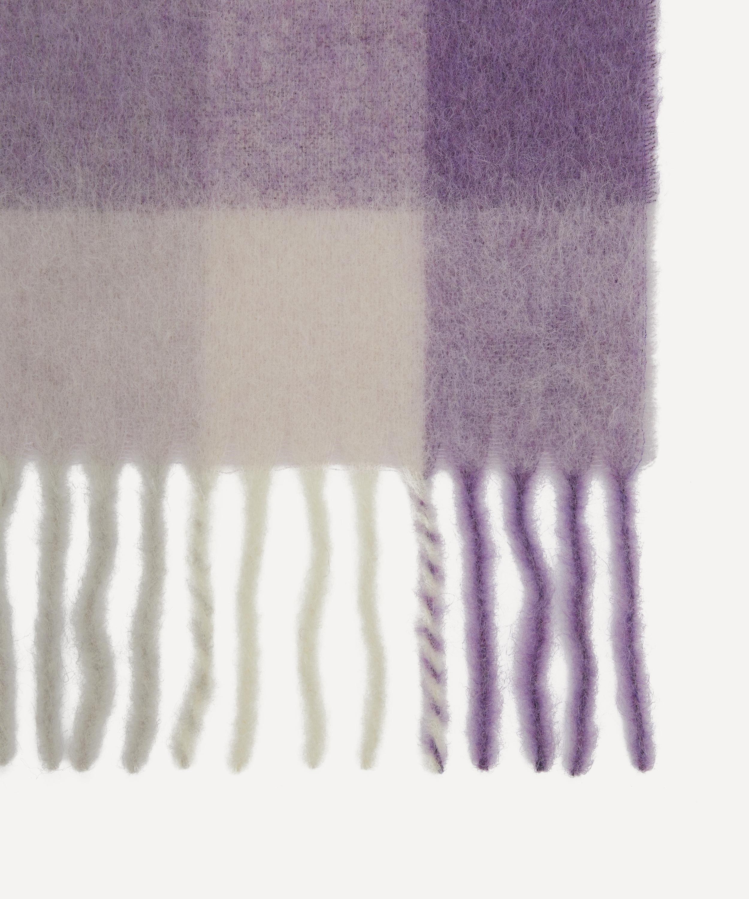 Mohair-Blend Checked Scarf - 3