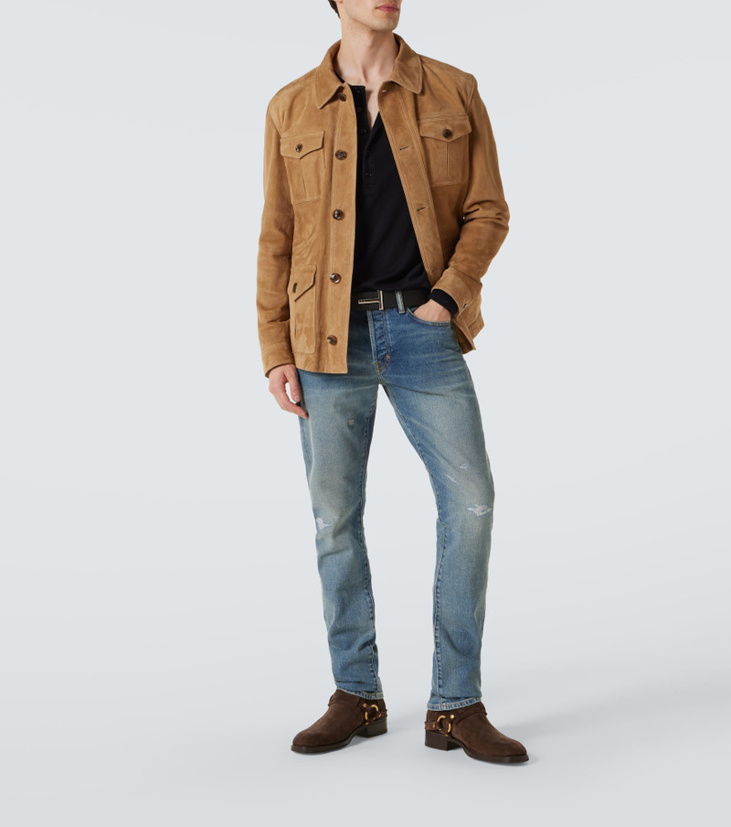 TOM FORD Distressed straight jeans outlook