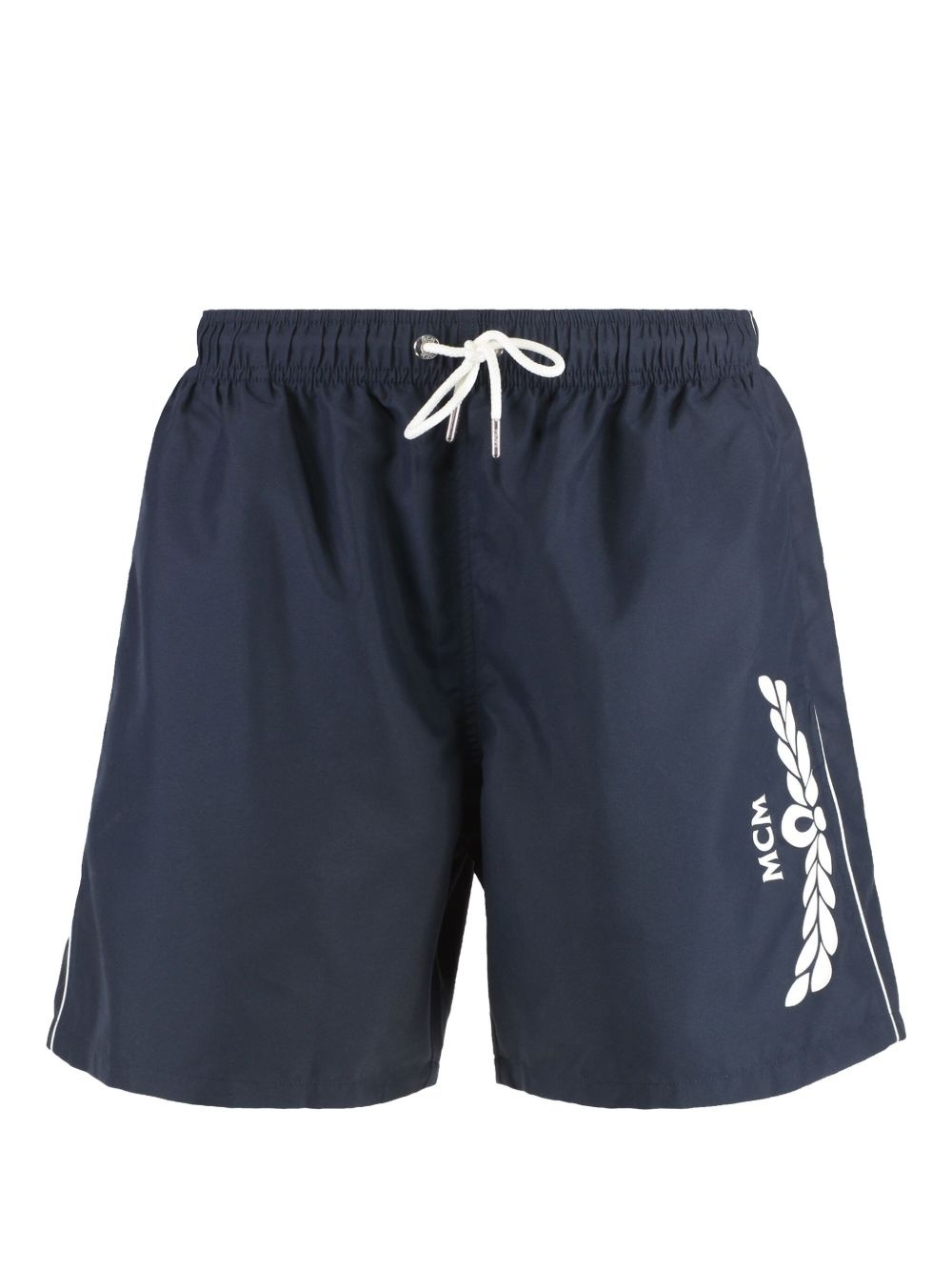 logo-print swim shorts - 1