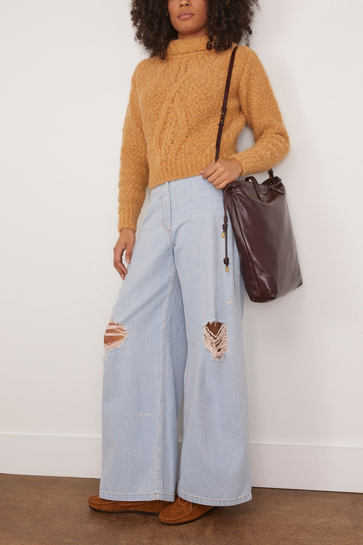 Romane Sweater in Caramel - 2