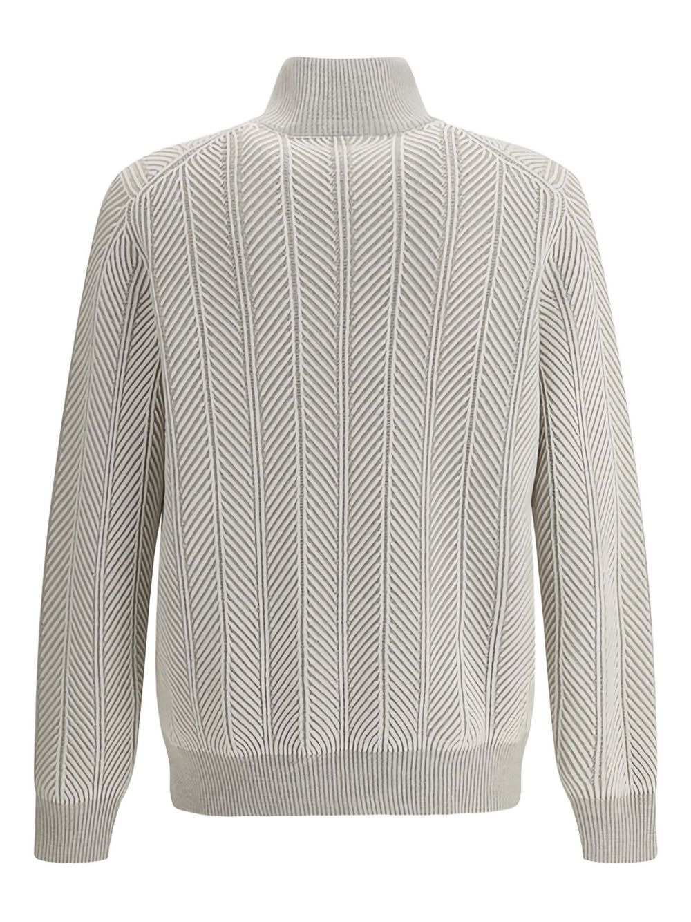 herringbone turtleneck sweater - 2