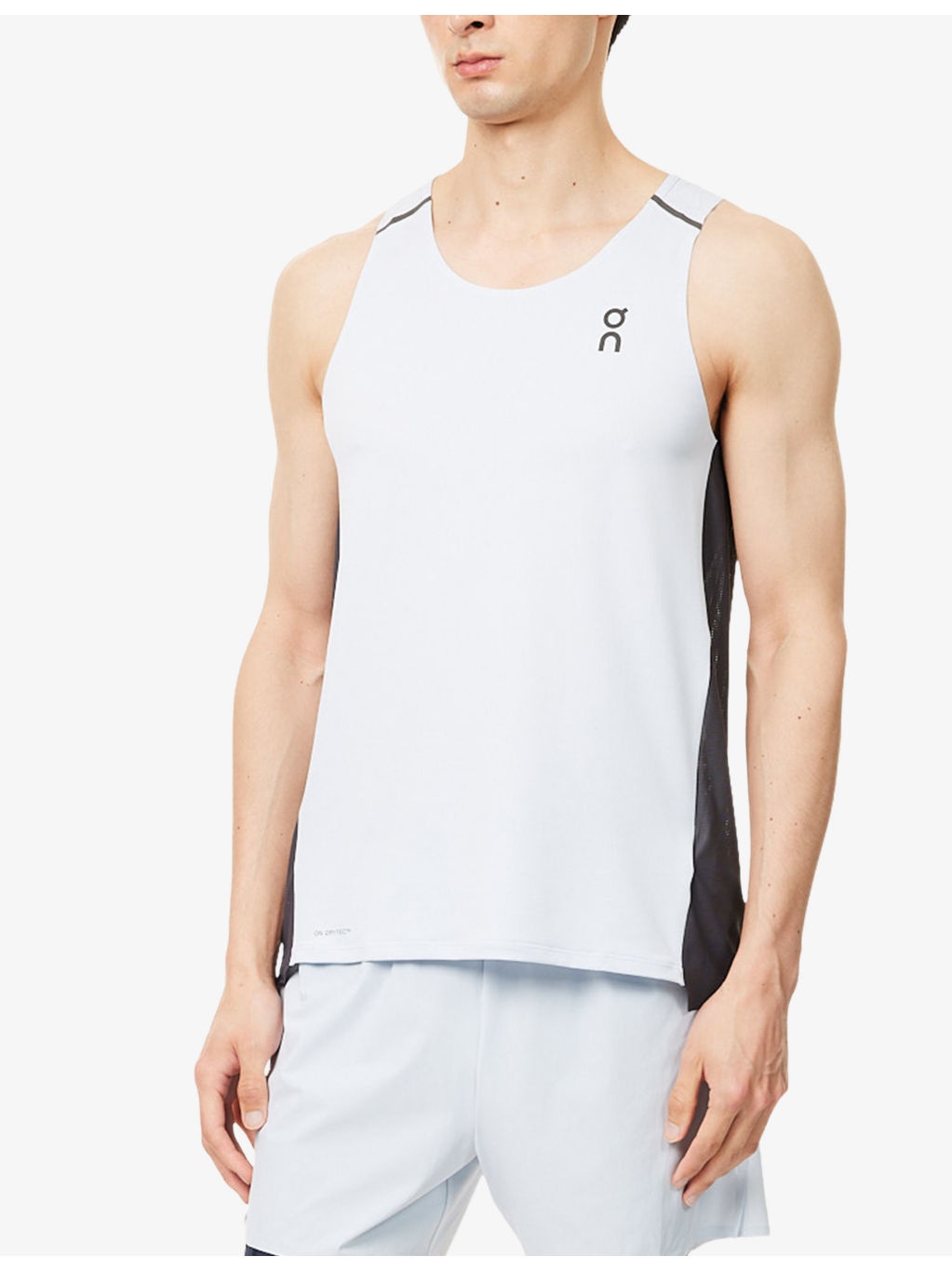 Performance Sleeveless Stretch-Mesh Tank Top - 3