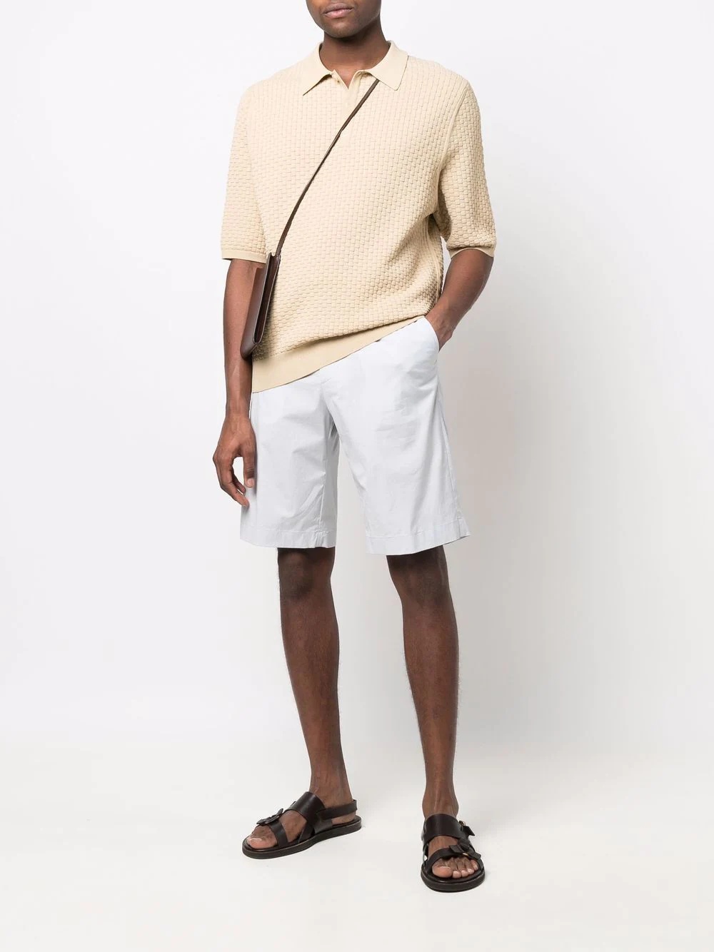 straight-leg chino shorts - 2