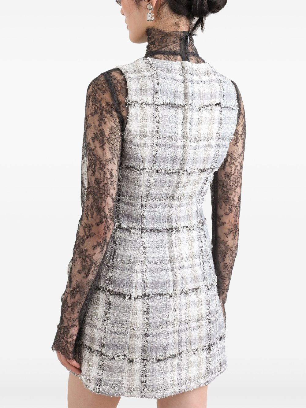 tweed mini dress - 4