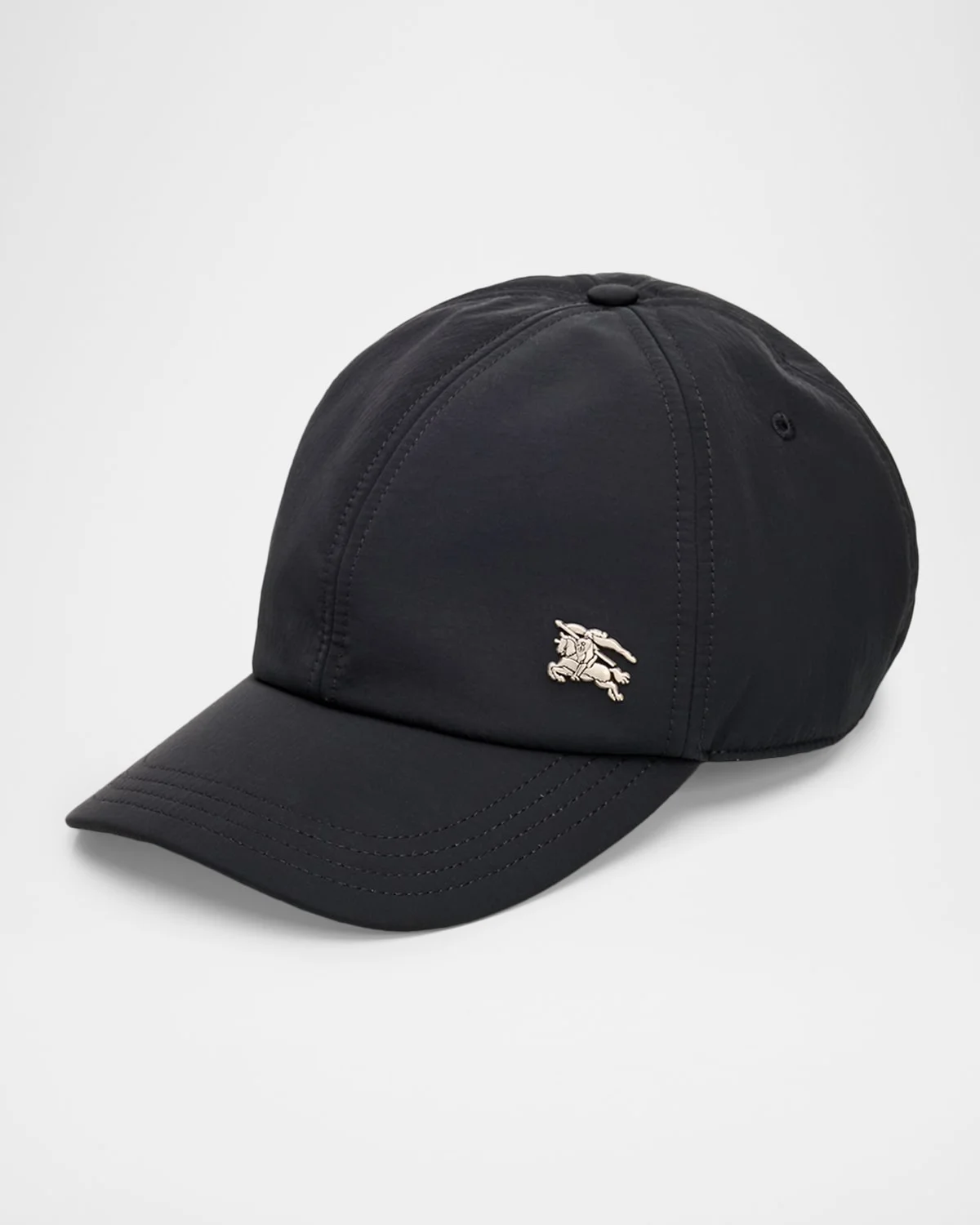 Men's Check-Lined Equestrian Knight Baseball Cap - 1