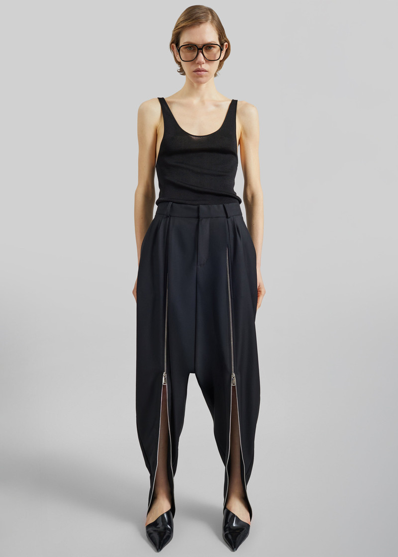 Coperni Double Zipped Sarouel Pants - Black 5