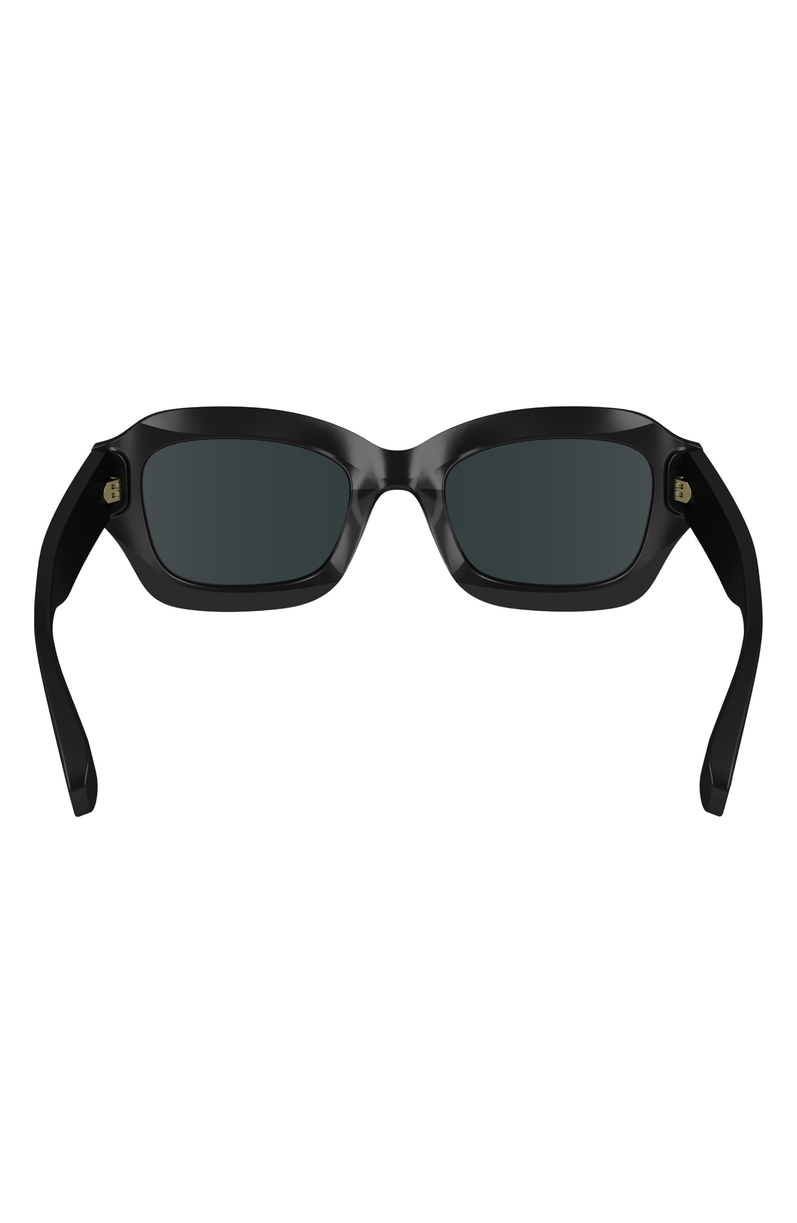 Longchamp Heritage 50mm Cat Eye Sunglasses in Black at Nordstrom - 5