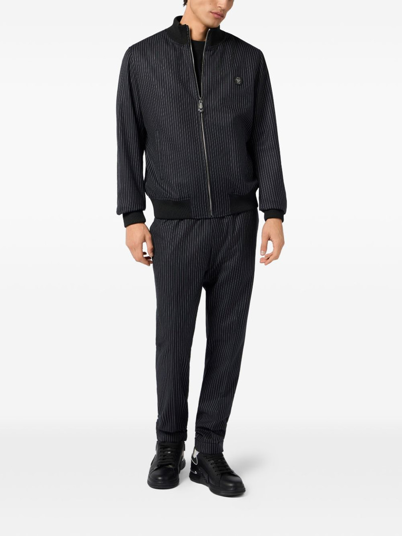 PHILIPP PLEIN stripes tracksuit jacket outlook