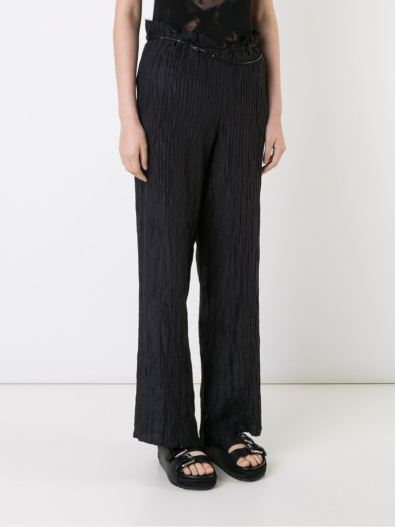 belted wide-leg trousers 3