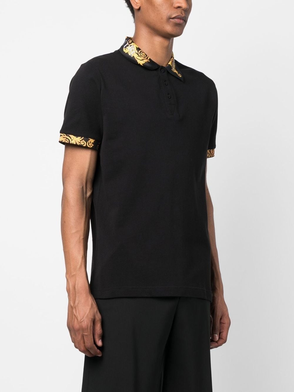 Logo Couture cotton polo shirt - 3