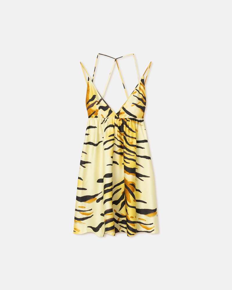 Printed Silk Twill Mini Dress 1