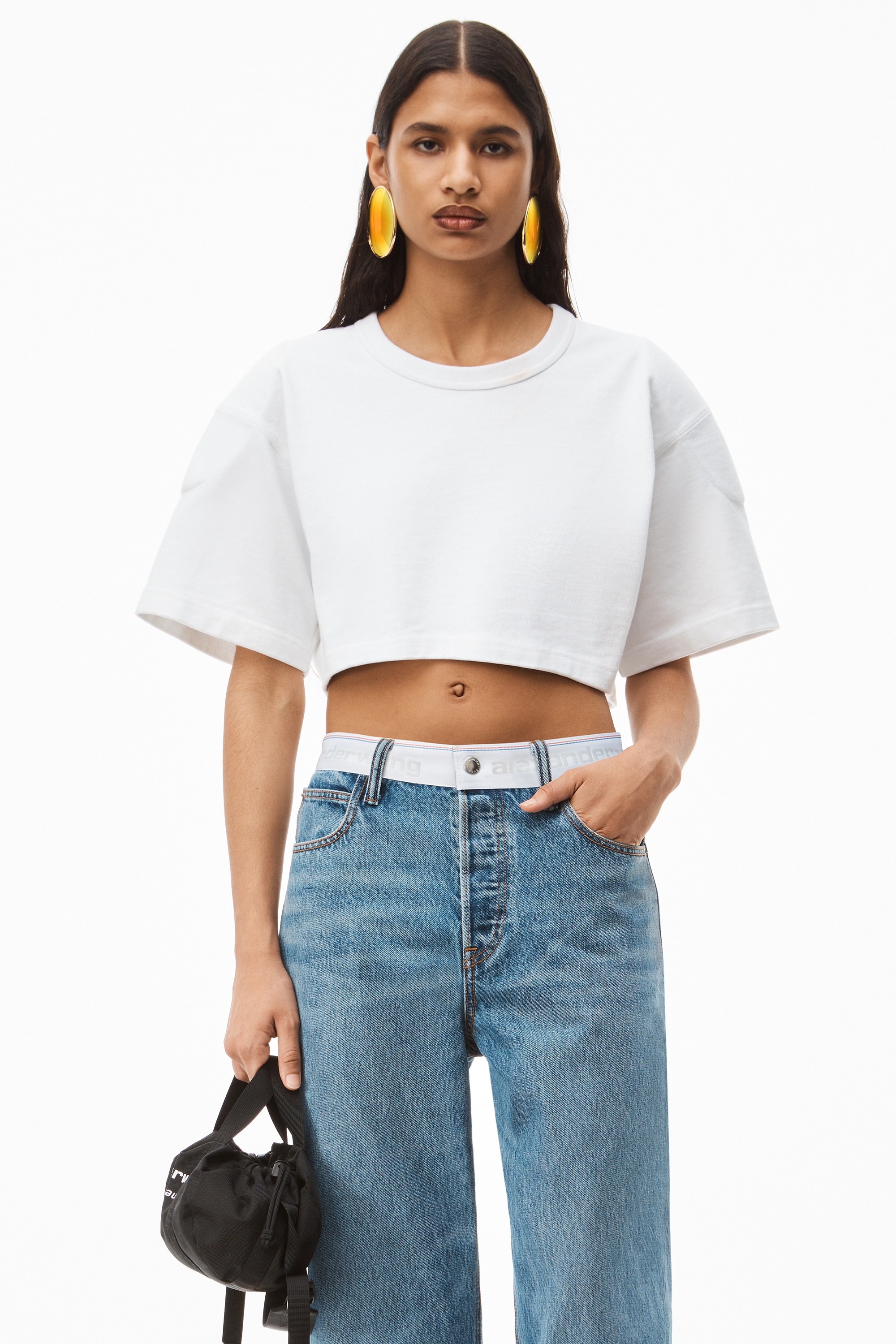 LOGO MID-RISE STRAIGHT-LEG PANT IN DENIM - 4