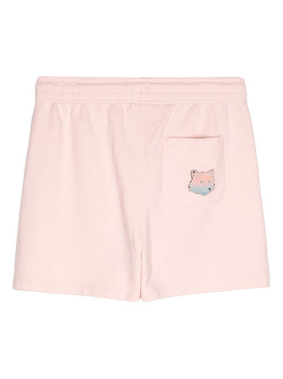 Maison Kitsuné Fox-appliqué cotton shorts outlook