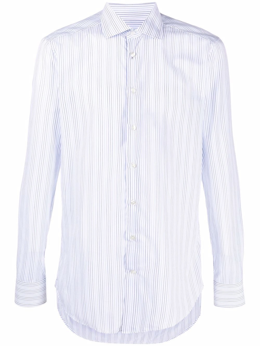 pinstripe long-sleeve shirt - 1