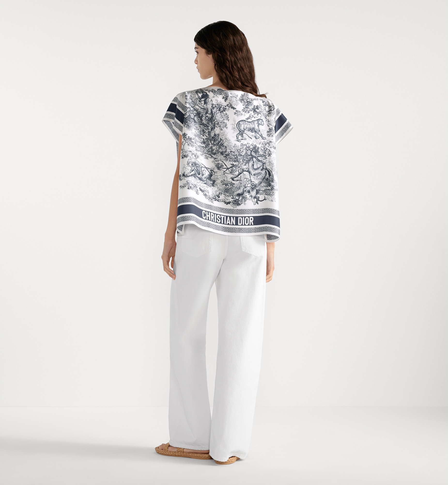 Dioriviera Toile de Jouy Sauvage Dior Silk Top - 6