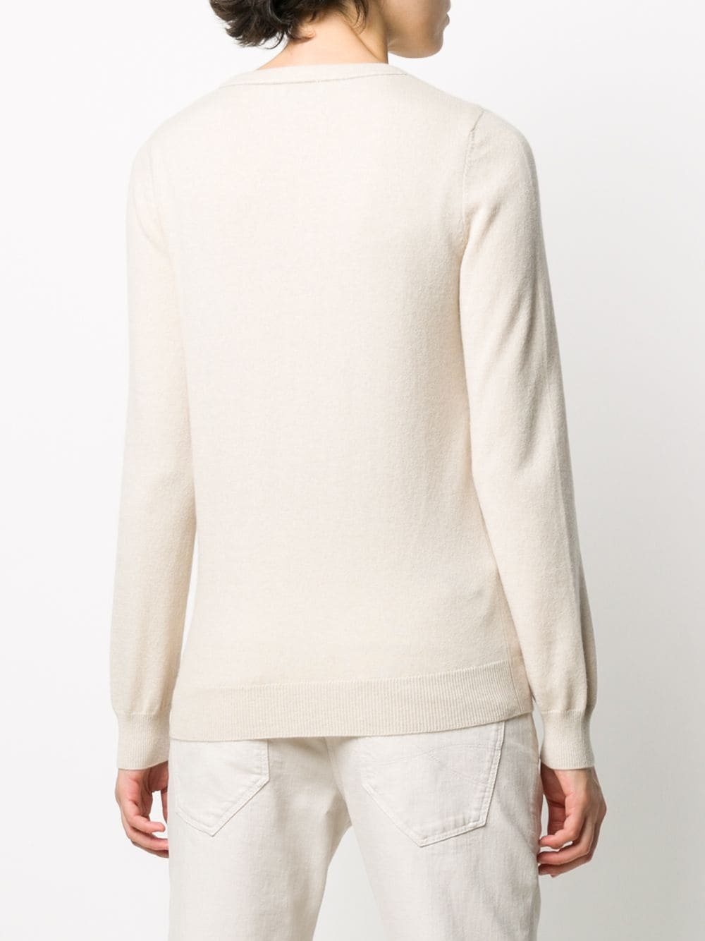 crew neck knitted jumper - 4