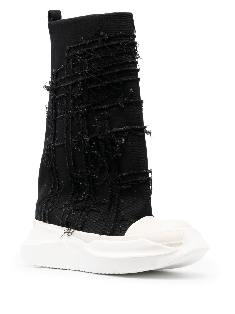 Rick Owens DRKSHDW Slashed Fogachine high-top sneakers outlook
