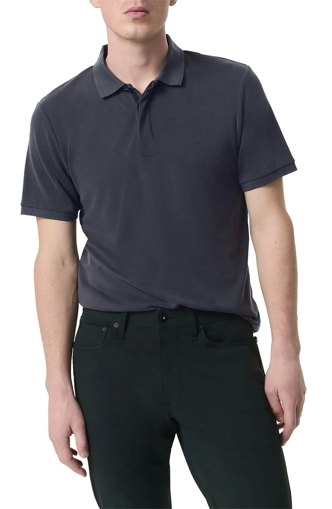 rag & bone Slim Fit Tech Piqué Polo in Sal at Nordstrom - 1