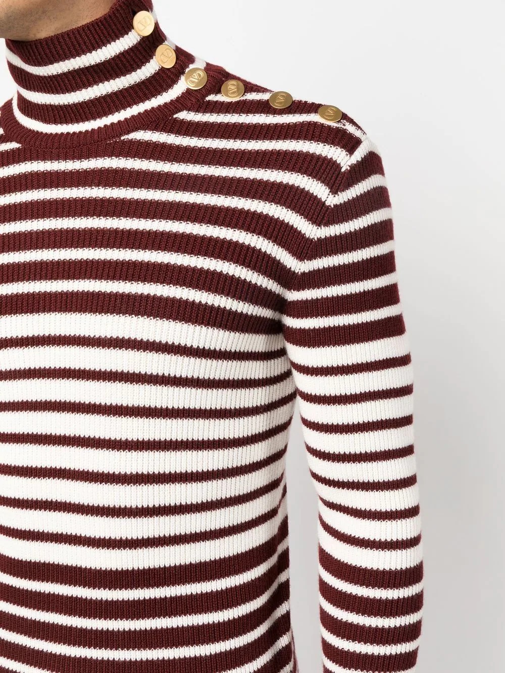 striped wool jumper - 5