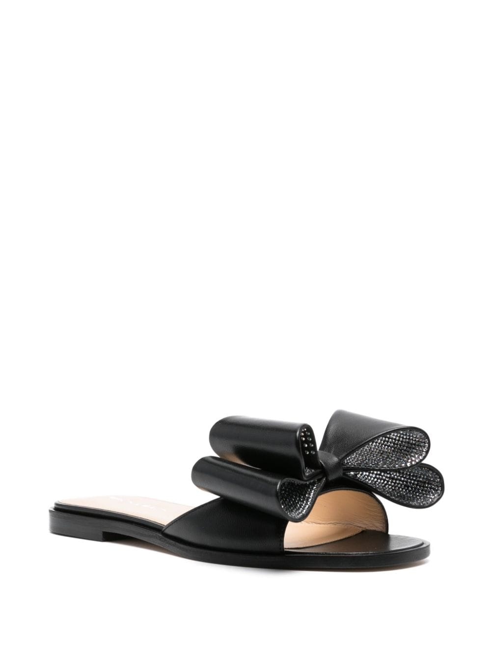 bow-detail leather sandals - 2