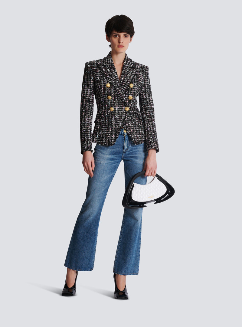 Balmain 6-button tweed jacket outlook