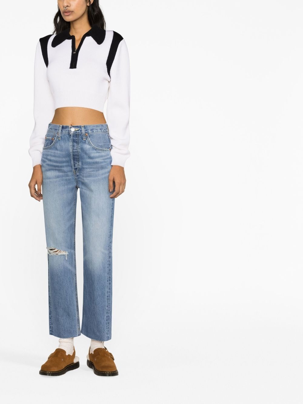 '70s Ultra Rise cropped jeans - 2