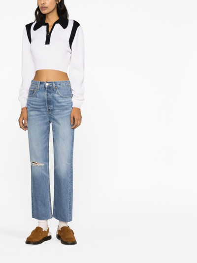 RE/DONE '70s Ultra Rise cropped jeans outlook