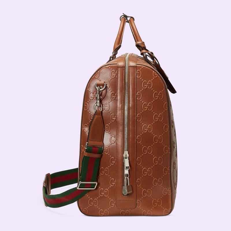 GG embossed duffle bag 6