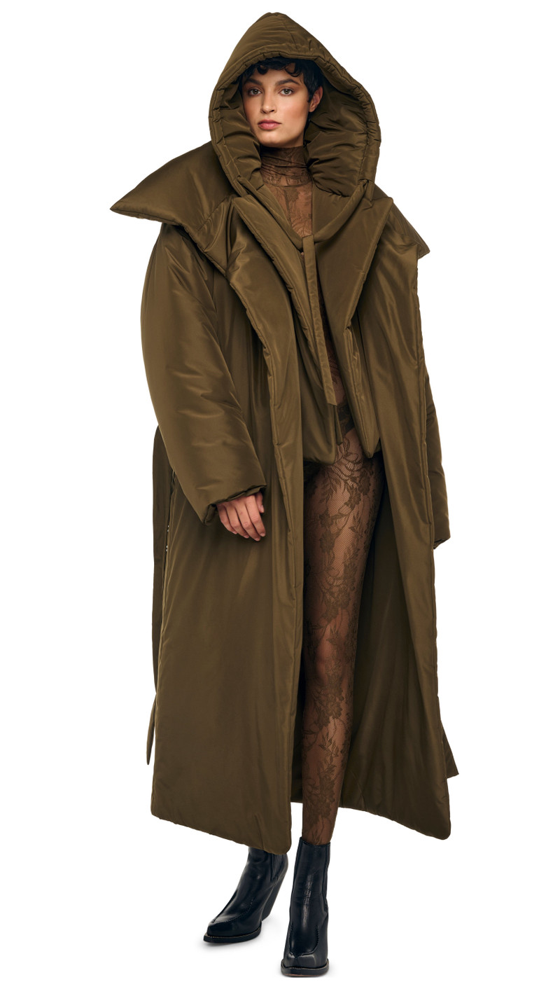 HIGH COLLAR OS BF SLEEPING BAG COAT 7