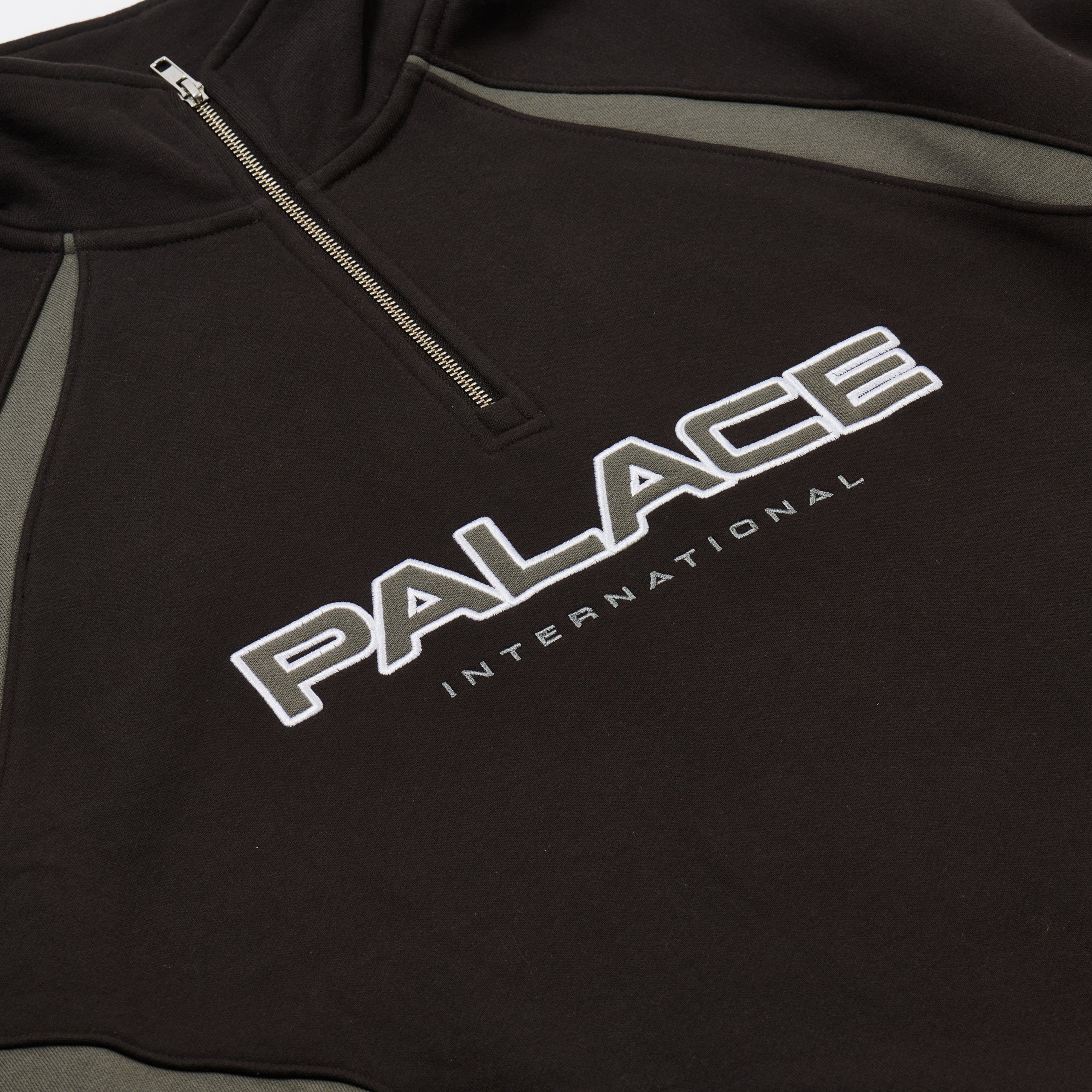 PALACE INTERNATIONAL 1/4 ZIP BLACK - 3
