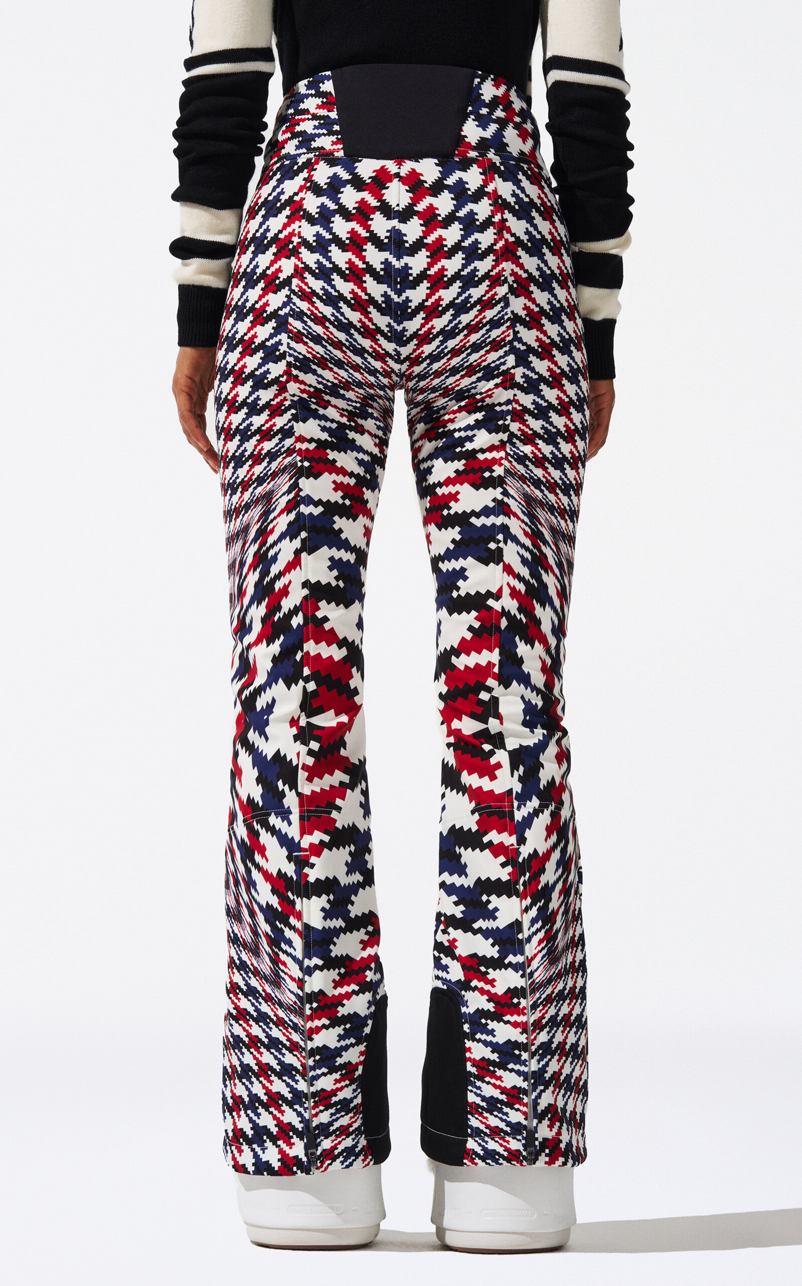 Aurora High-Rise Nylon Flared Ski Pants red - 3