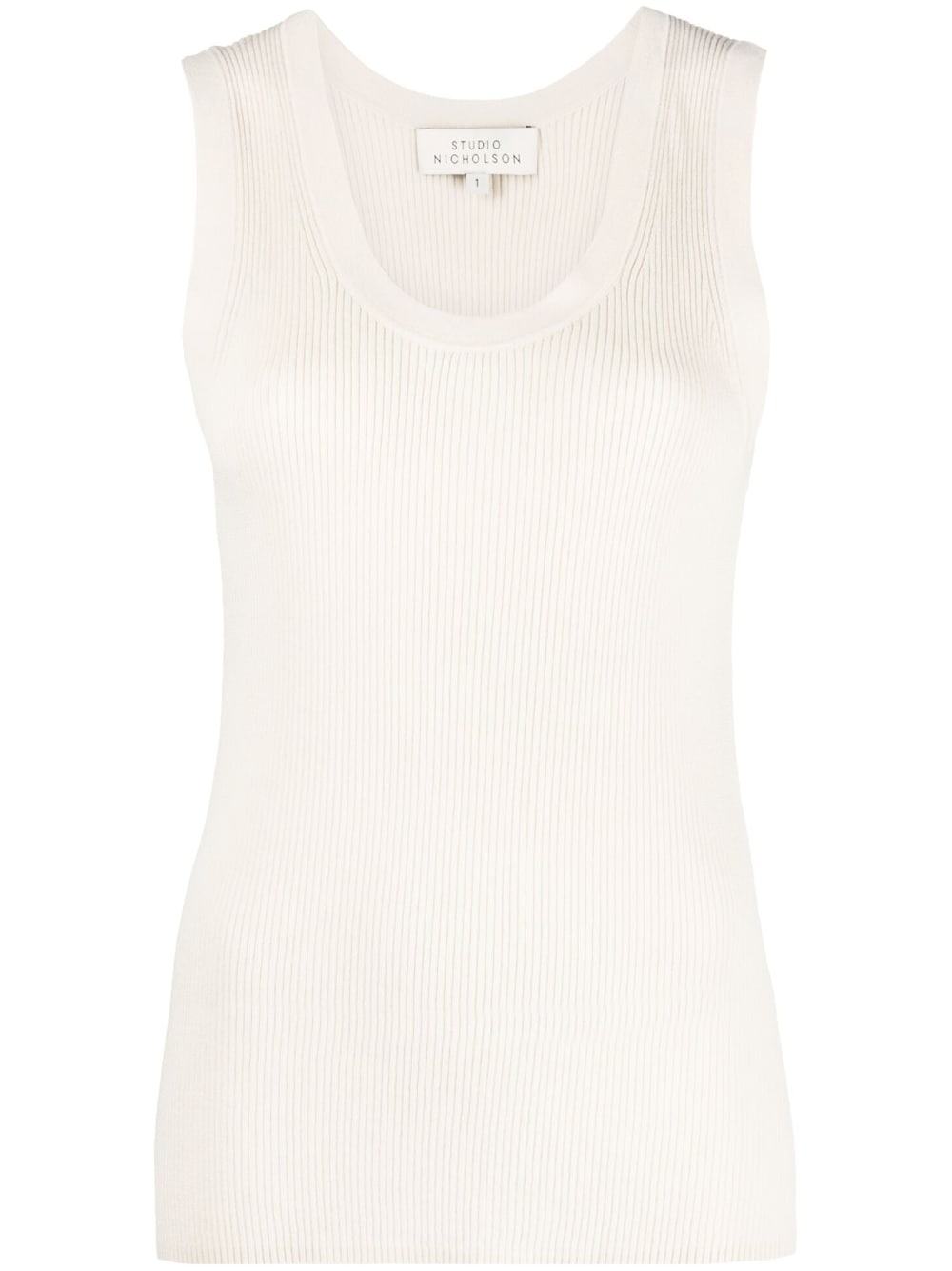 ribbed-knit tank top - 1