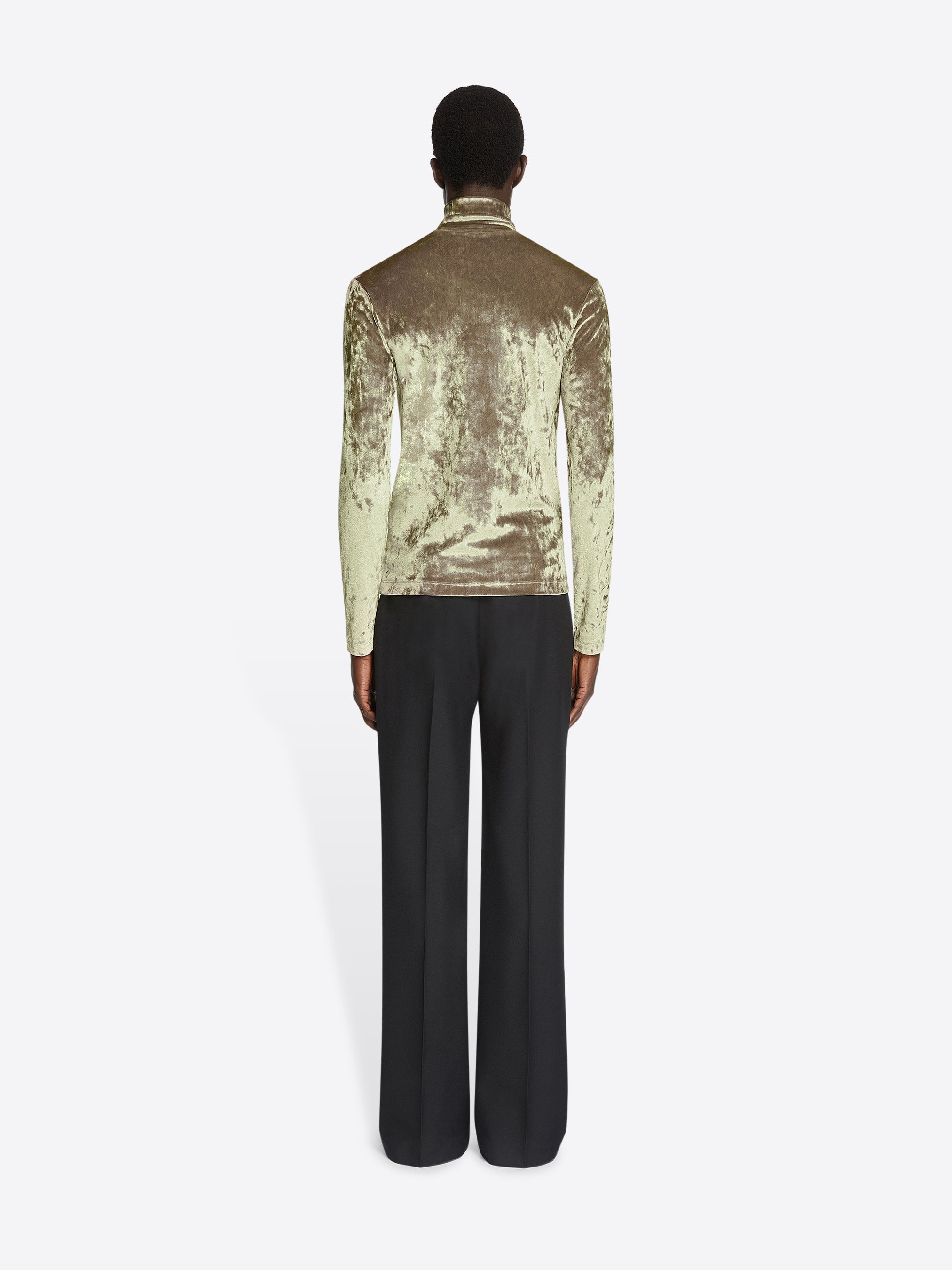 VELVET TURTLENECK TEE - 4
