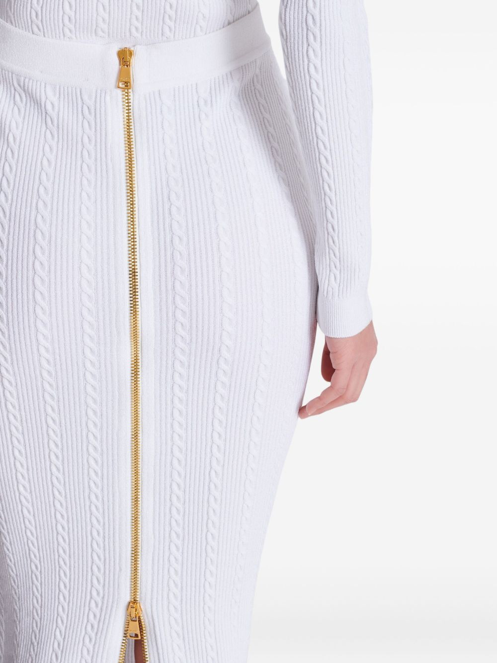 cable-knit skirt - 5
