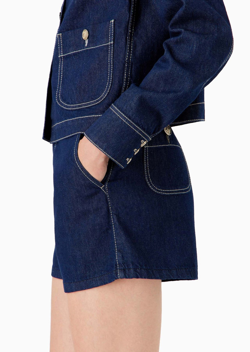 Rinse comfort denim shorts 5